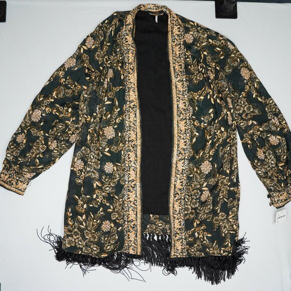 Free People Floral Print Kimono - XS - Picture 1 of 2